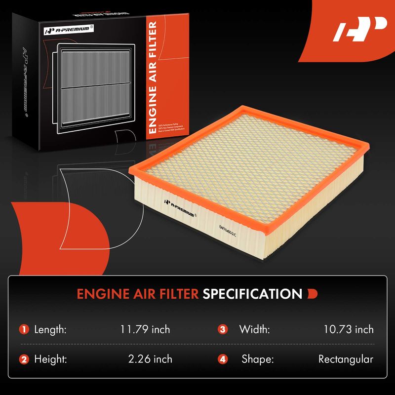 2x Engine Air Filter for Dodge Ram 2500 3500 1994-2002 L6 5.9L Diesel