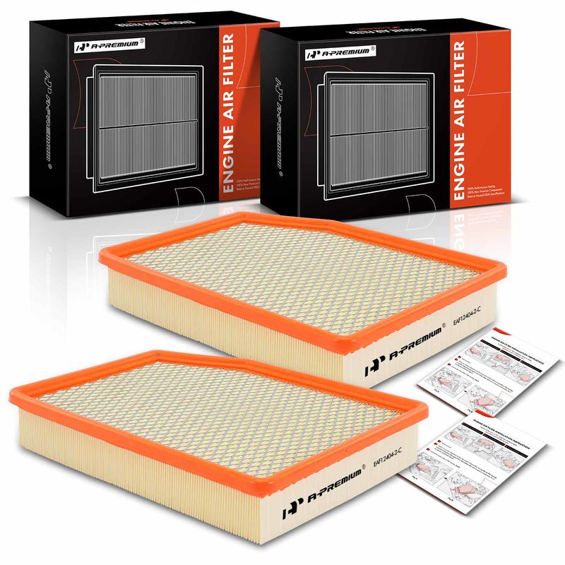 2x Engine Air Filter for Chevrolet Silverado Tahoe 1500 GMC Sierra 1500 Cadillac