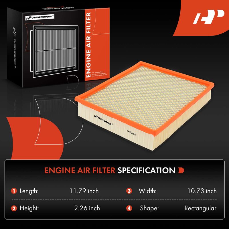 Engine Air Filter for Dodge Ram 2500 3500 1994-2002 L6 5.9L Diesel