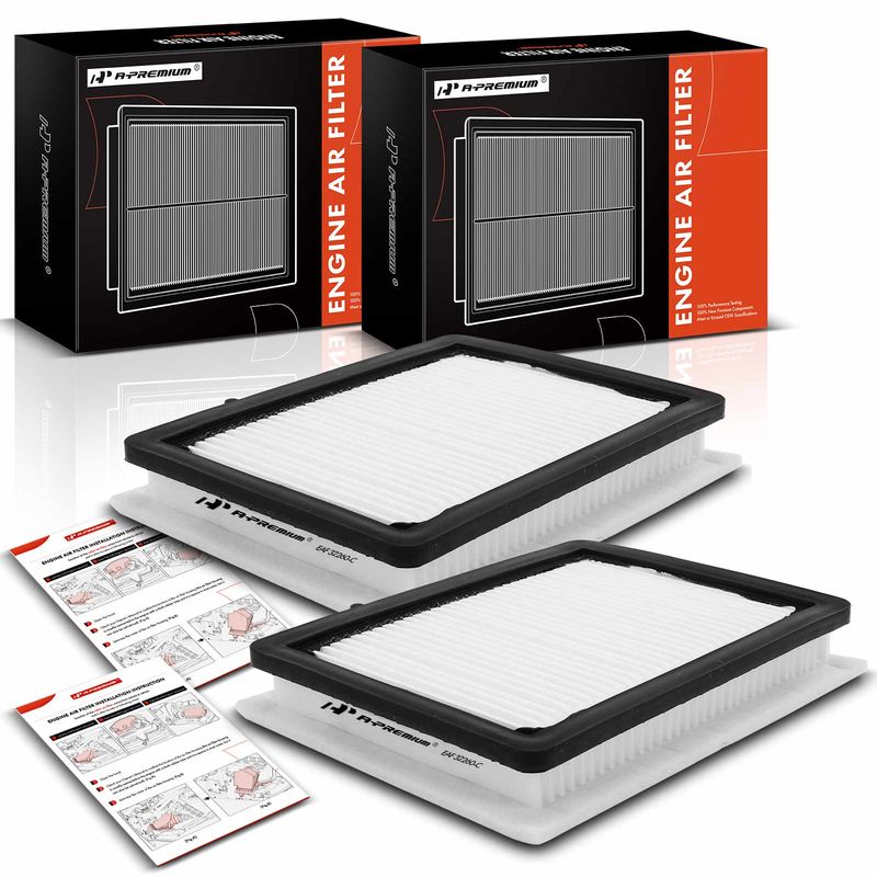 2x Engine Air Filter with Flexible Panel for Chevrolet Equinox GMC Terrain 18-22