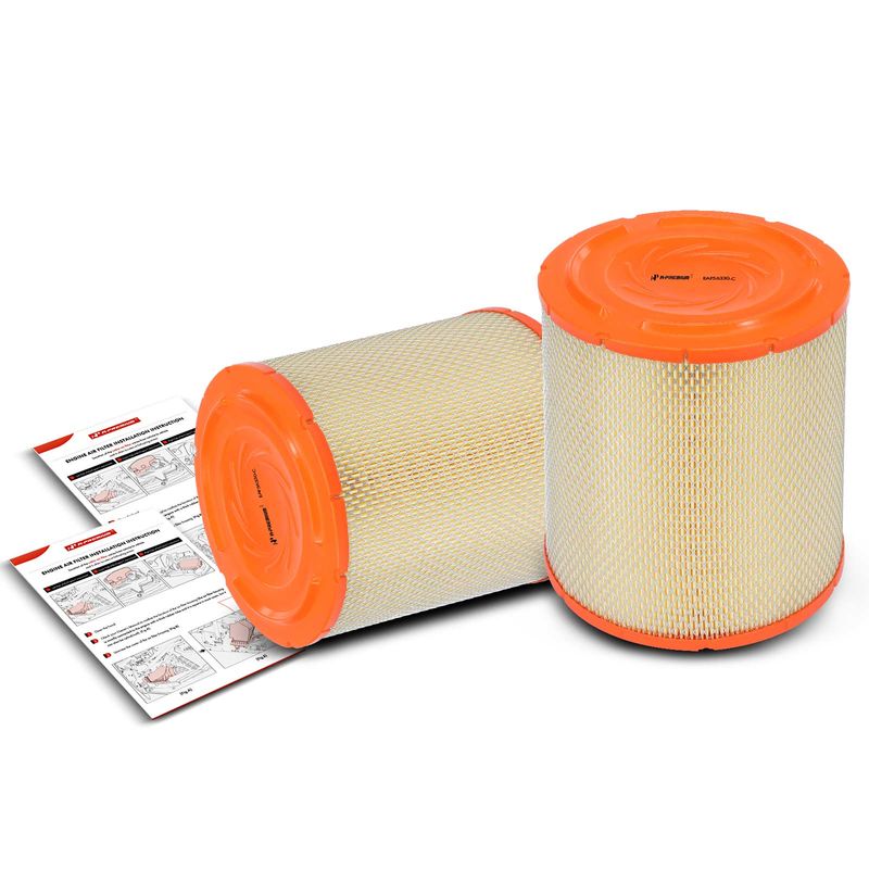 2x Engine Air Filter for Isuzu NQR NRR NPR-HD 2005-2022 Chevrolet LCF 4500 GMC