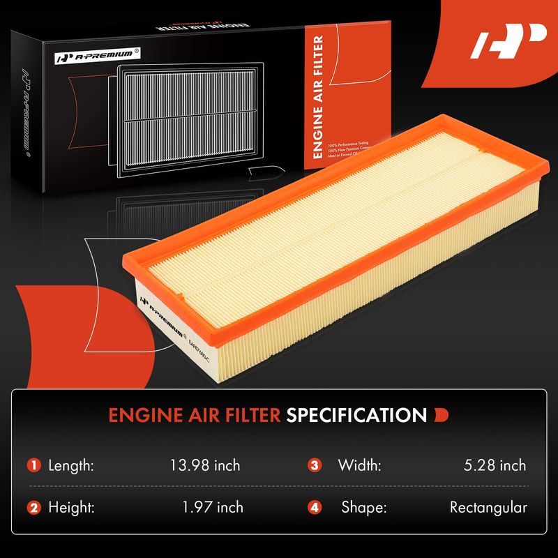 2x Engine Air Filter for Mercedes-Benz C230 2006-2007 C240 C250 C280 C300 C320