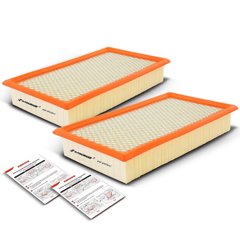 2x Engine Air Filter for Ford F-250 F350 F550 Super Duty 1999-2001 Excursion 7.3L