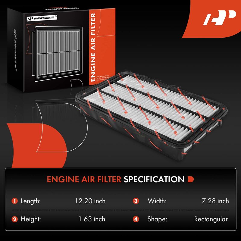 Engine Air Filter for Toyota Camry Avalon Solara Lexus ES300 2.2L 2.4L 3.0L