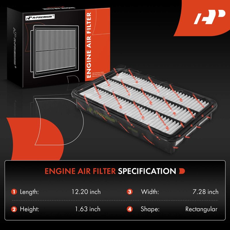 2x Engine Air Filter for Toyota Camry Avalon Solara Lexus ES300 2.2L 2.4L 3.0L