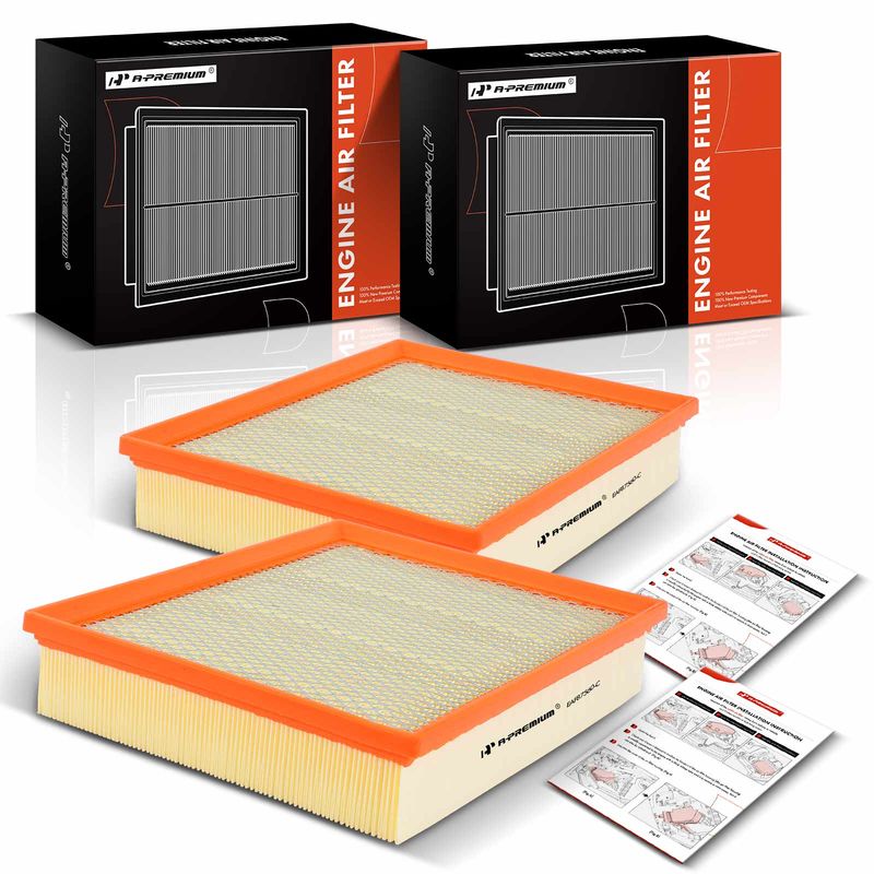 2x Engine Air Filter for Chevy Silverado Suburban GMC Sierra Cadillac Escalade
