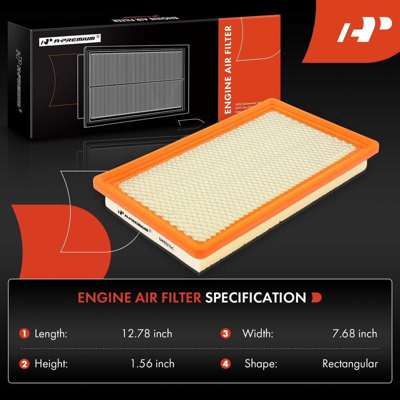 2x Engine Air Filter for Chevrolet Classic Malibu Olds Alero Cutlass Pontiac