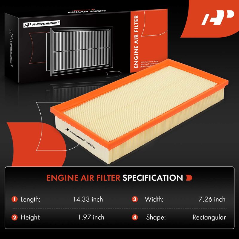 Engine Air Filter for Audi TT Quattro Volkswagen Beetle Golf Jetta City R32