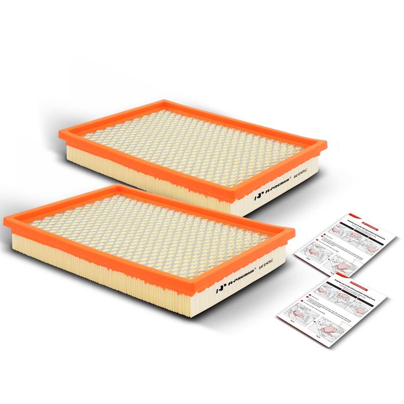 2x Engine Air Filter with Flexible Panel for Chrysler PT Cruiser 2001-2005 2.4L