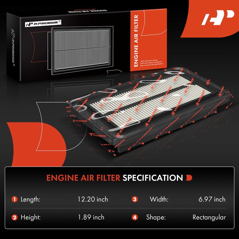 2x Engine Air Filter for Mazda 6 2003-2008 CX-7 2.3L 3.0L 2007-2012