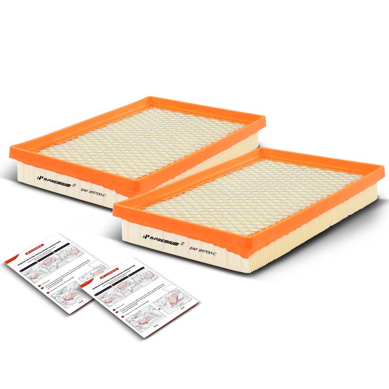 2x Engine Air Filter with Flexible Panel for Hyundai Accent 2000-2005