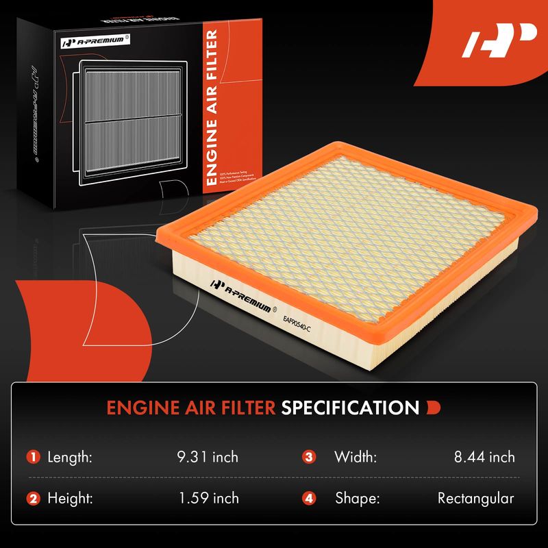 Engine Air Filter for Dodge Grand Caravan Chrysler 200 Sebring Voyager VW Routan