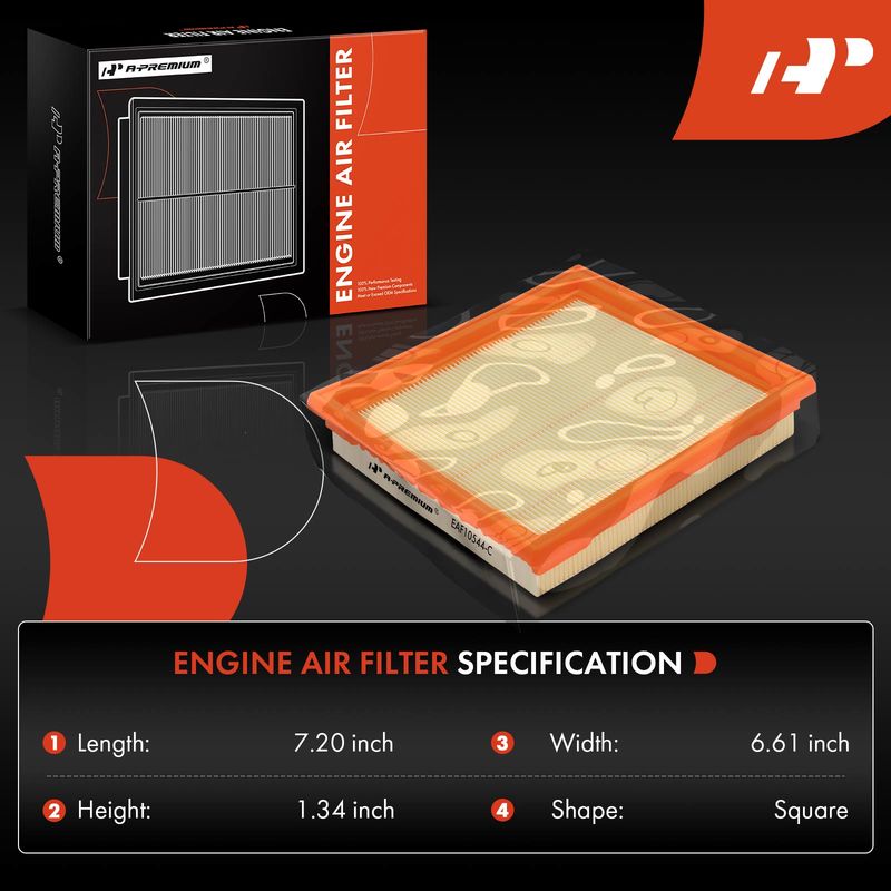 2x Engine Air Filter for INFINITI G25 G35 EX37 Q40 QX50 Q60 Nissan 350Z 370Z