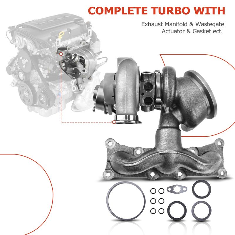 Right Turbocharger for BMW E90 E92 E93 335i 335is 335xi 3.0L Turbo N54B30 TD03L4