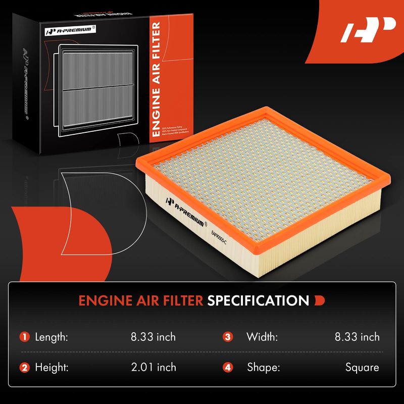 Engine Air Filter for Jeep Grand Cherokee 2014-2019 V6 3.0L