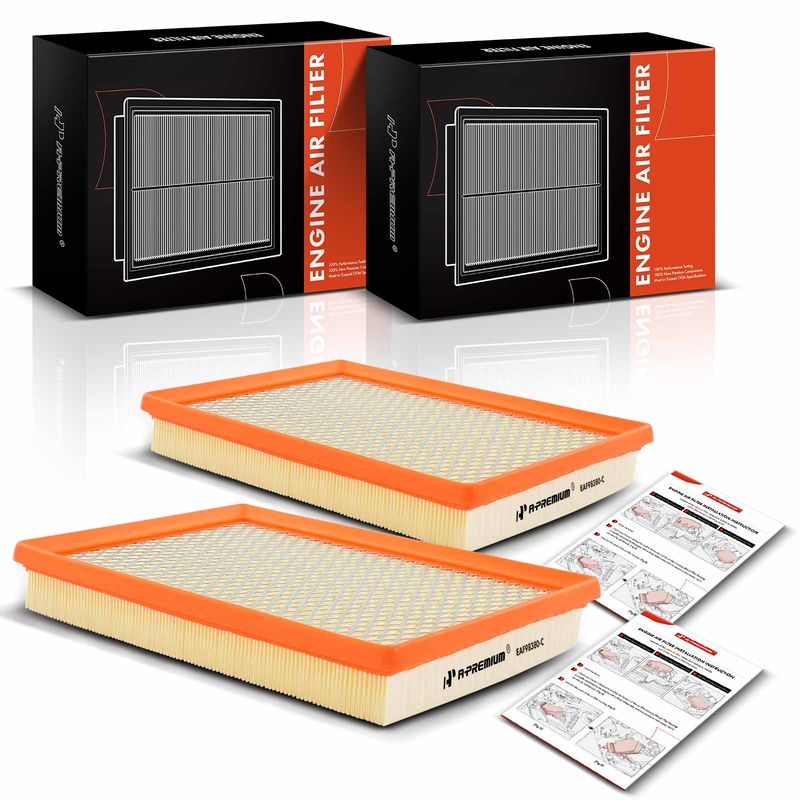2x Engine Air Filter for Dodge Challenger 08-10 Charger Durango Magnum Chrysler