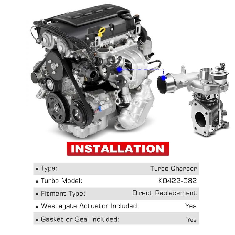 Turbo Turbocharger for Mazda CX-7 2007-2010 3 07-13 6 Mazdaspeed 2.3L K0422-582