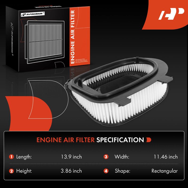 Engine Air Filter for BMW X3 xDrive28d F25 2015-2017 L4 2.0L