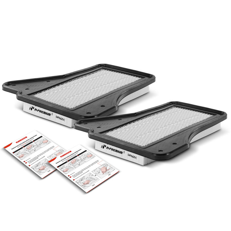 2x Engine Air Filter with Filter Panel for Chrysler Pacifica 2004-2008