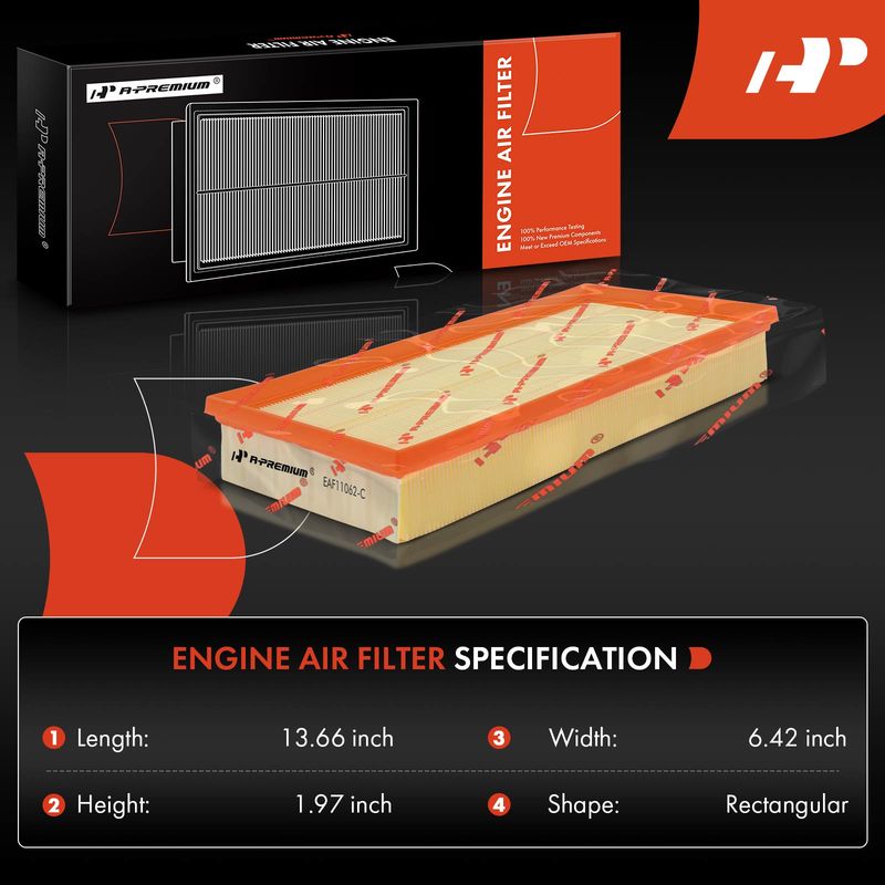 2x Engine Air Filter for Land Rover Discovery Range Rover Sport Defender 110 LR4