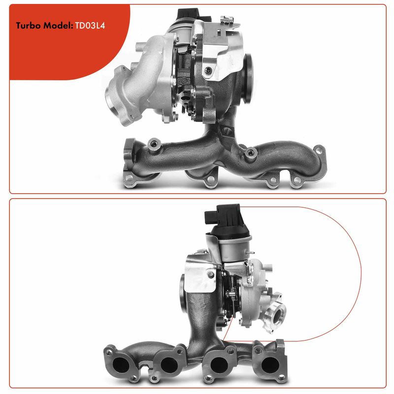 Turbo Turbocharger for Audi A3 2010-2013 VW Beetle Golf Jetta 2.0L Diesel BV43