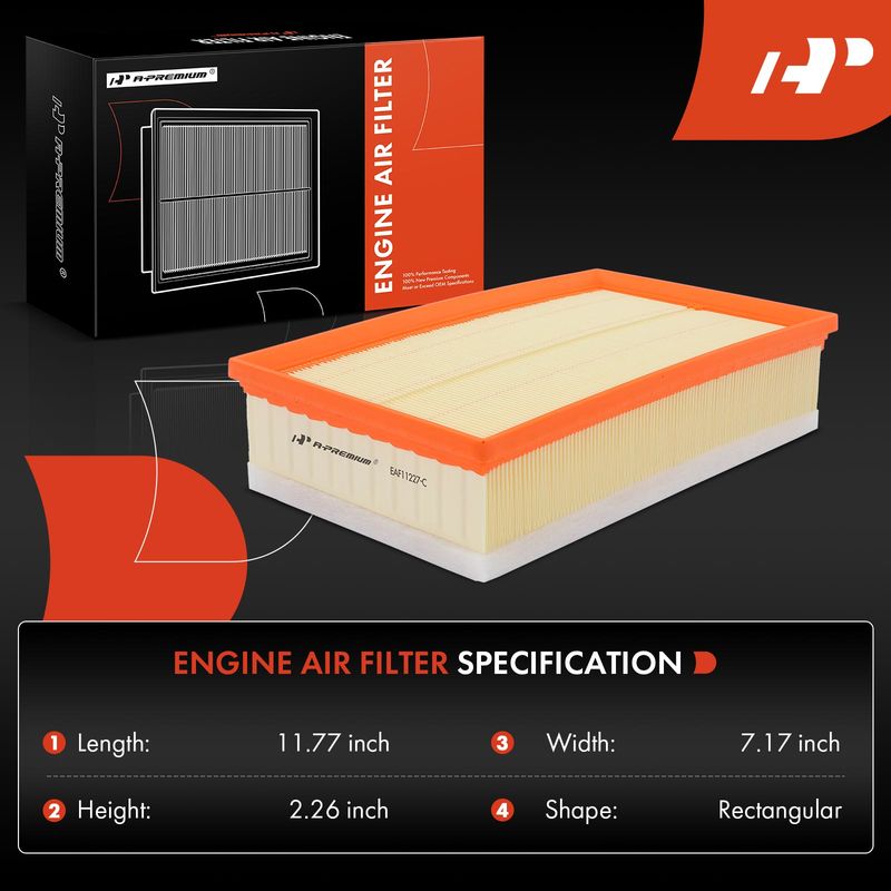 Engine Air Filter for Chevrolet Impala 2012-2013 Impala Limited 2014-2016 3.6L