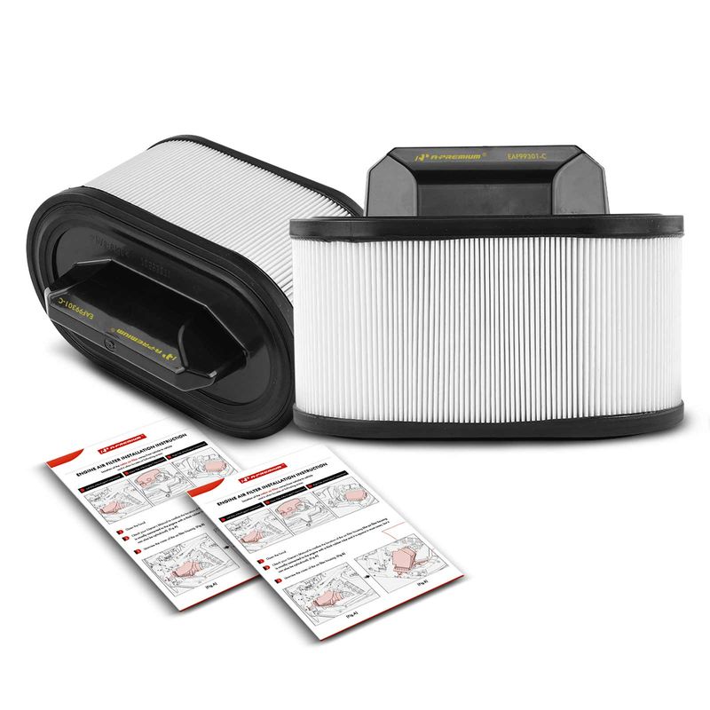 2x Engine Air Filter for Maserati Ghibli 2014-2022 Levante 2017-2022 Quattroporte