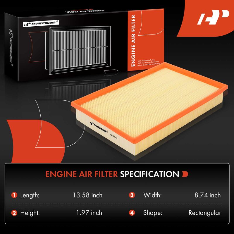 2x Engine Air Filter for Audi A3 TT Quattro Volkswagen Jetta Passat CC Eos R32
