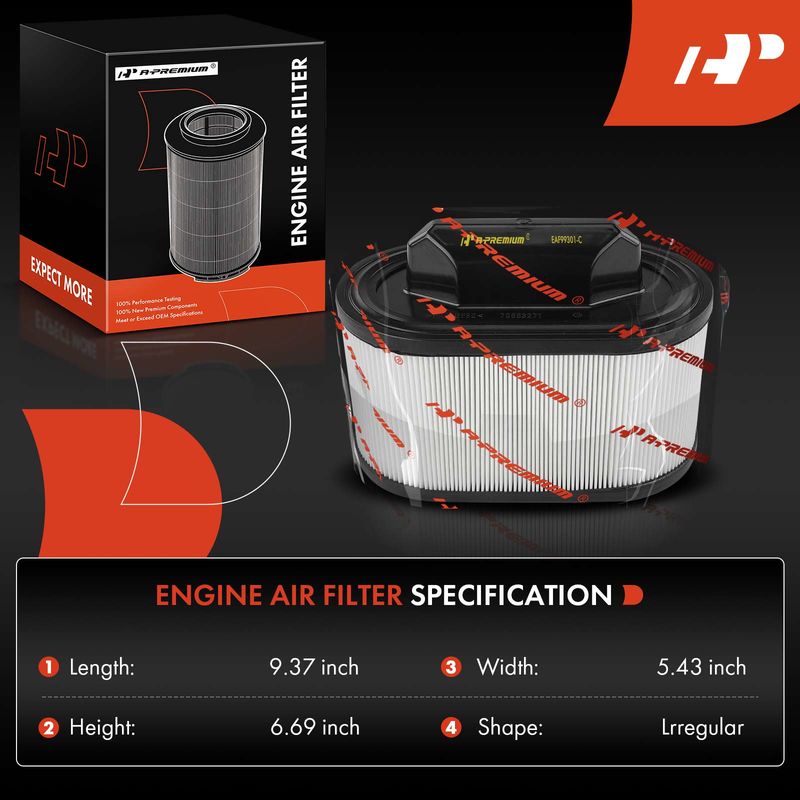Engine Air Filter for Maserati Ghibli 2014-2022 Levante 2017-2022 Quattroporte