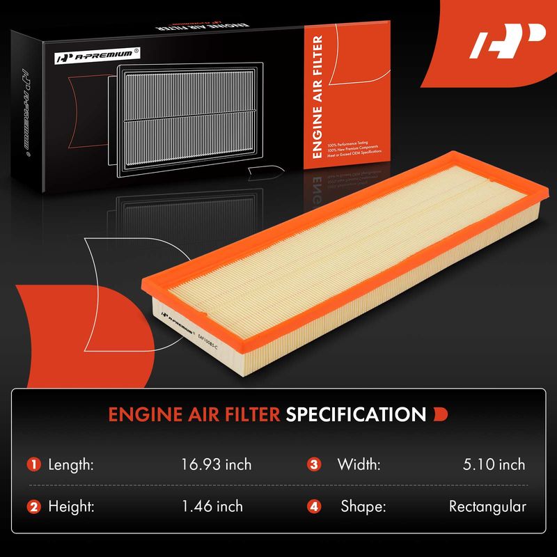 Engine Air Filter for Volkswagen Beetle 2012-2014 Golf Jetta Passat Rabbit