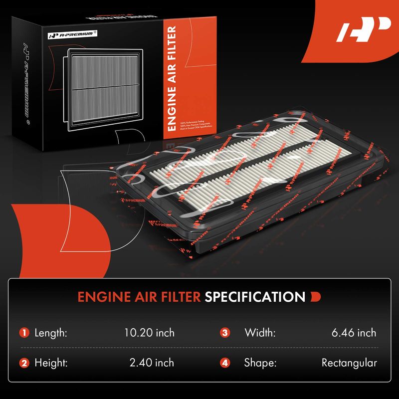Engine Air Filter for Honda Civic 2012-2015 Acura ILX 2013-2015 NSX 2017-2022