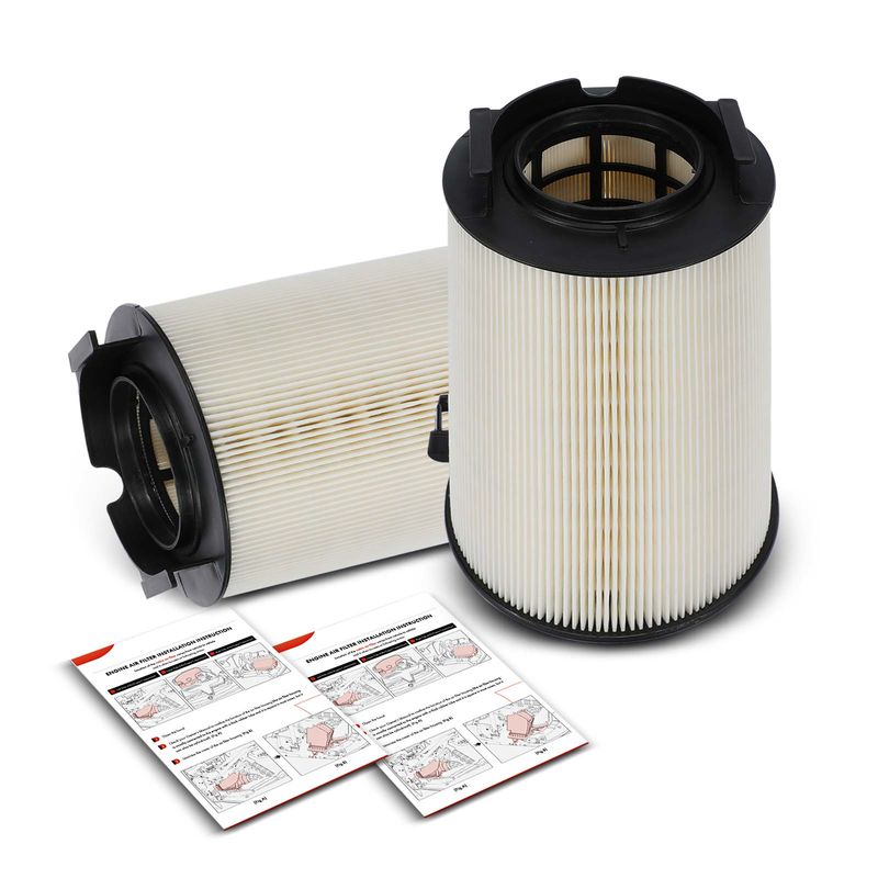 2x Engine Air Filter for Volkswagen Jetta 2011-2015 L4 2.0L Naturally Aspirated