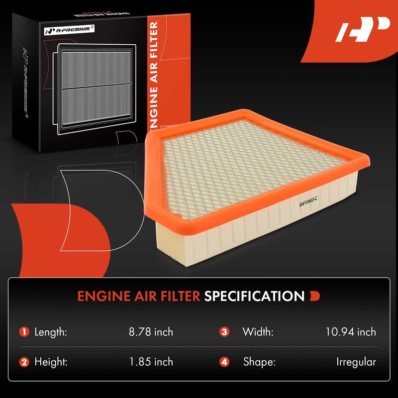 Engine Air Filter for Chevy Equinox GMC Terrain 2010-2017 L4 2.4L V6 3.0L 3.6L
