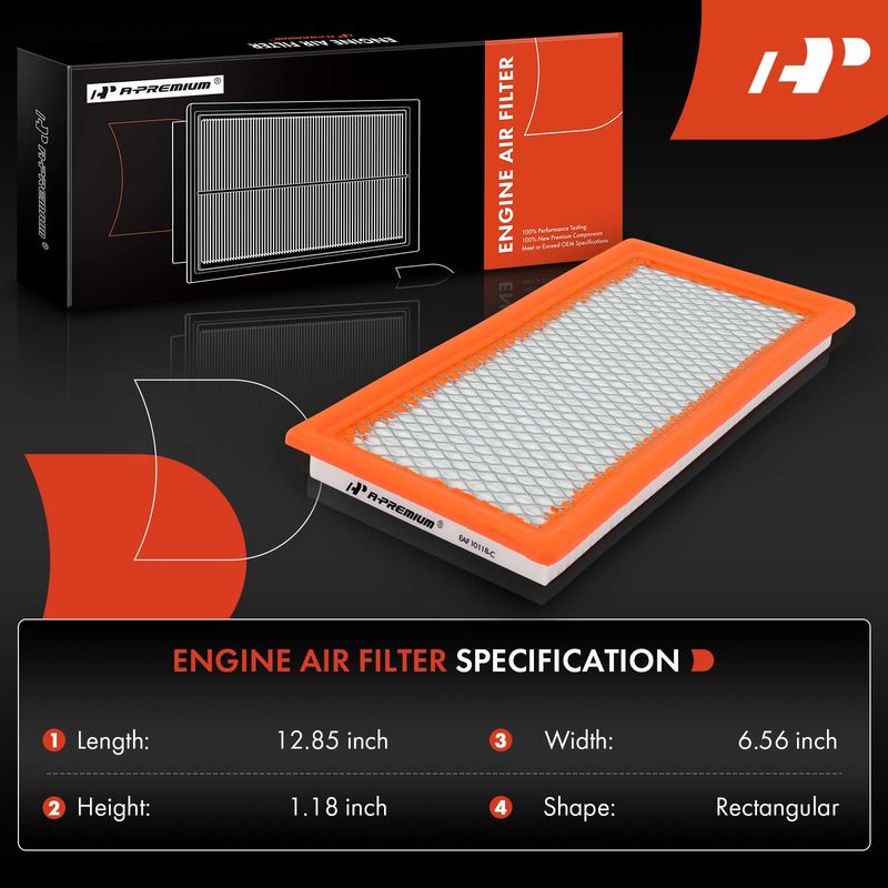 2x Engine Air Filter for Jeep Compass Patriot Dodge Caliber 2007-2010