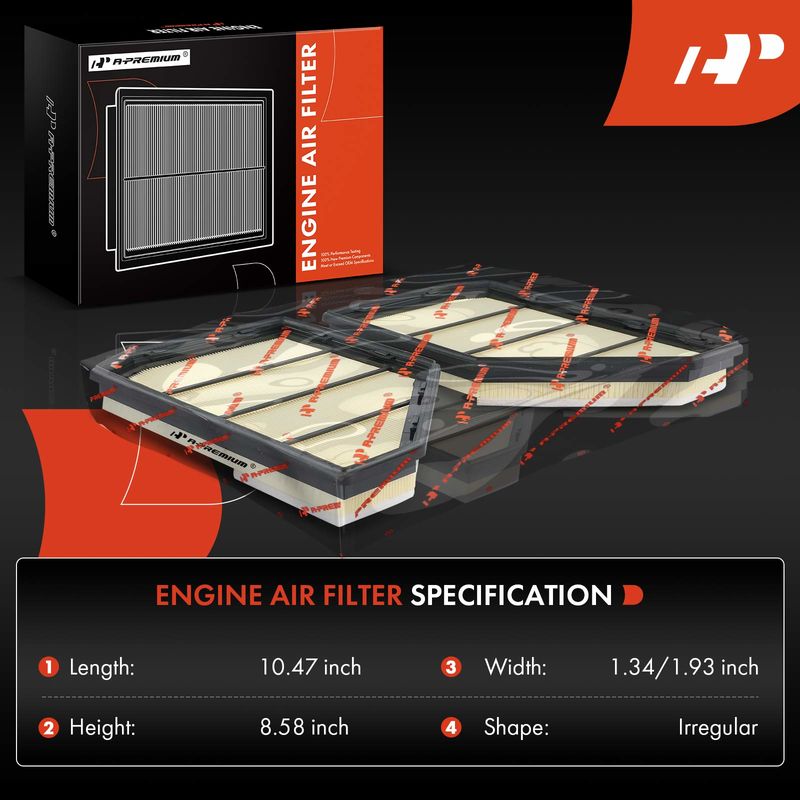 2x Left & Right Engine Air Filter for BMW G05 G06 G07 X5 X6 X7 2020-2022 V8 4.4L