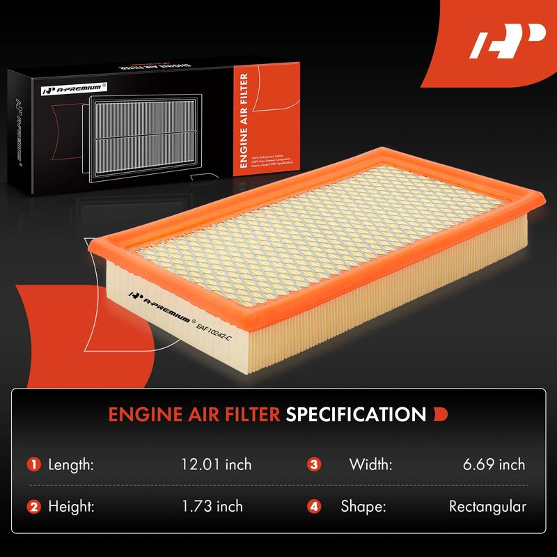 Engine Air Filter for Ford Explorer Fusion Lincoln Aviator Mazda 6 CX-9 Mercury