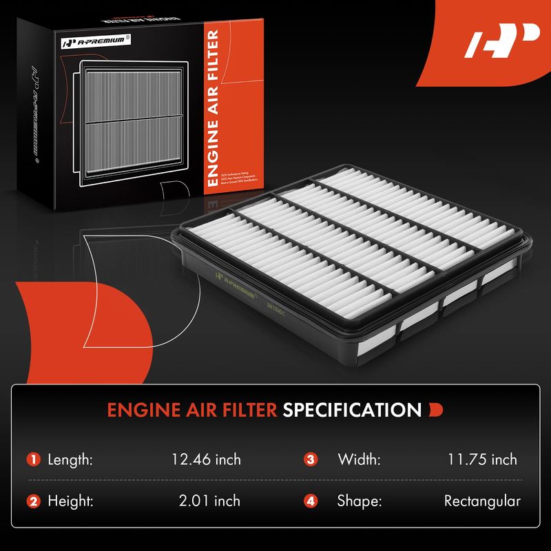 2x Engine Air Filter for Lexus LX570 Toyota Land Cruiser Sequoia Tundra