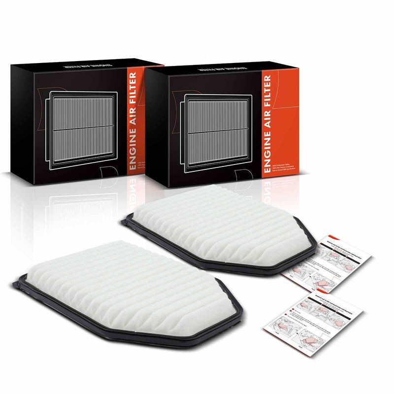 2x Engine Air Filter for Jeep Wrangler 2007-2017 Wrangler JK 2018