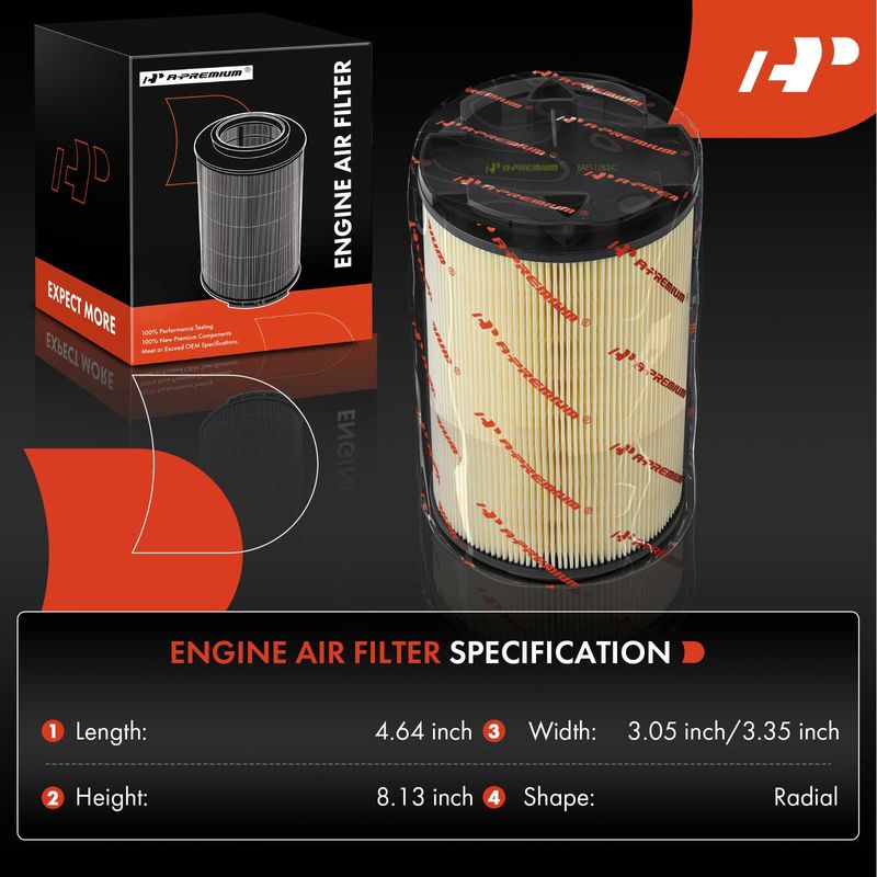 2x Engine Air Filter for Mini Cooper 2002-2009 L4 1.6L Supercharged