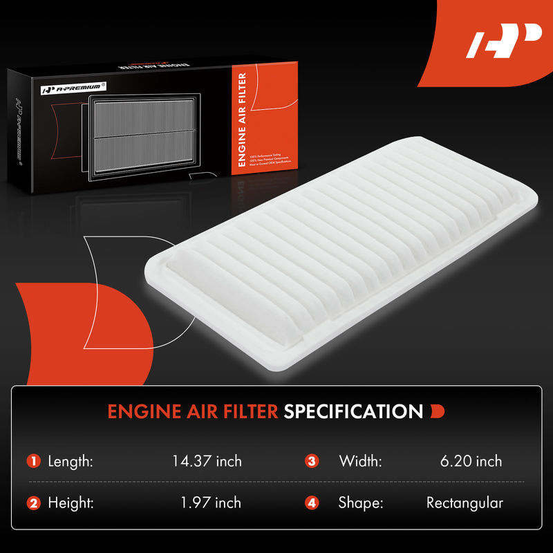 Engine Air Filter for Lexus RX400h 2006-2008 Toyota Highlander 2006-2010 3.3L