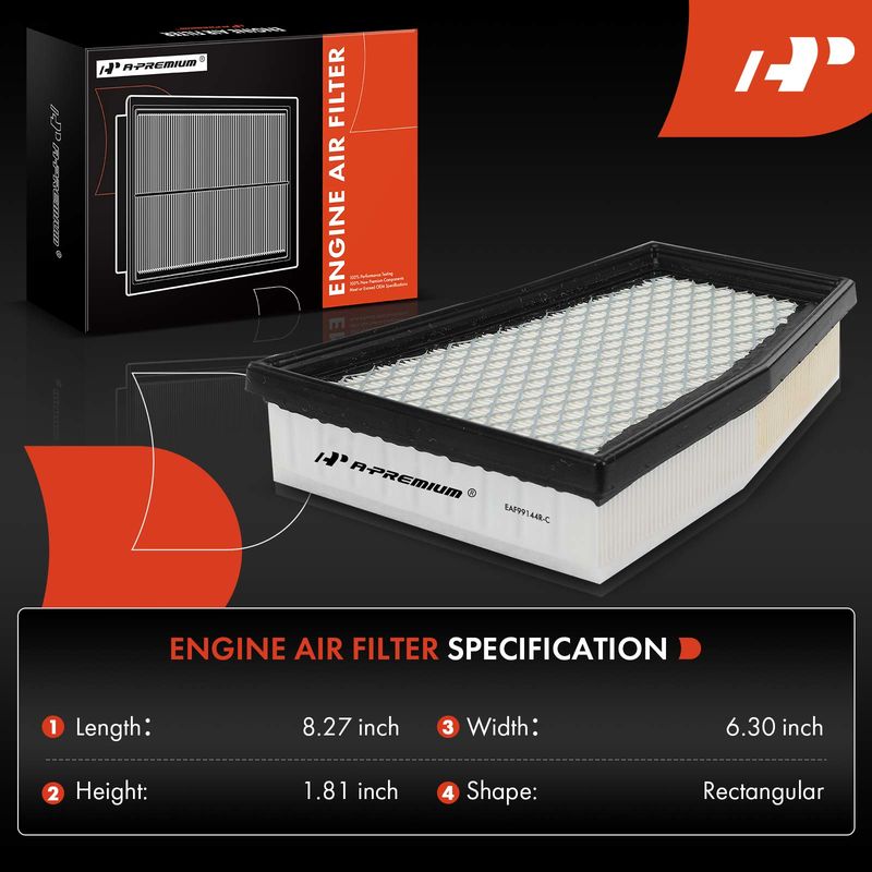 2x Left & Right Engine Air Filter for Audi RS5 2013 2014 2015 V8 4.2L
