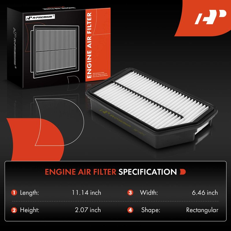 Front Engine Air Filter for Hyundai Accent Veloster Kia Rio 12-17 Soul 12-19