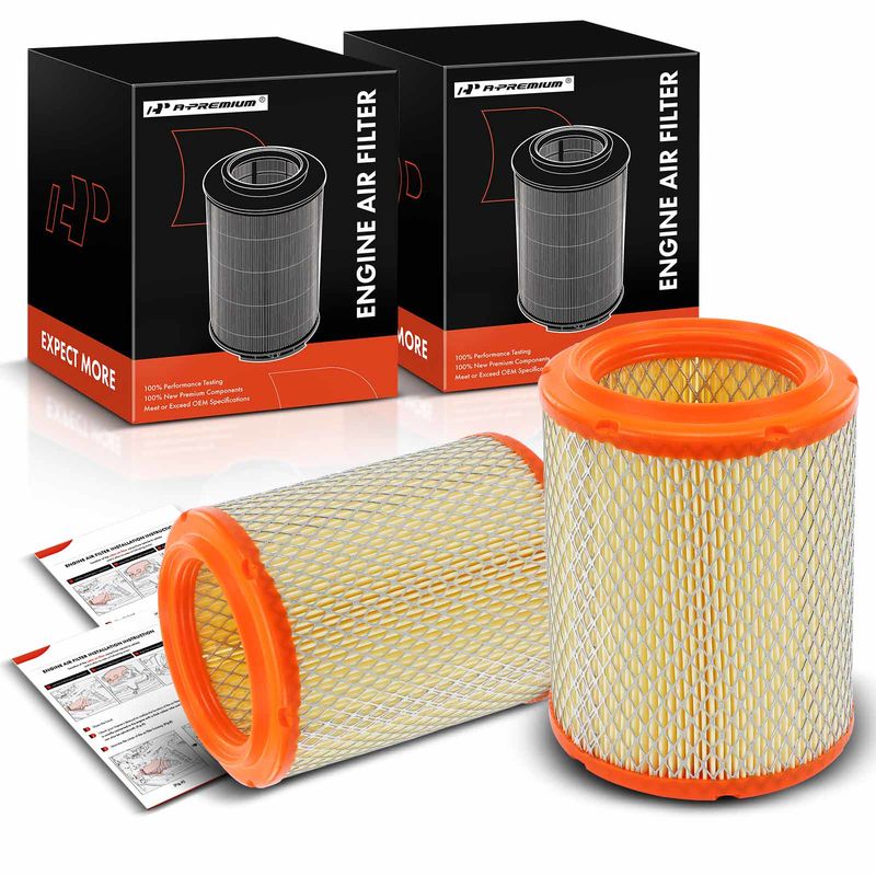 2x Front Engine Air Filter for Chrysler Sebring Dodge Stratus 2001-2006 Radial