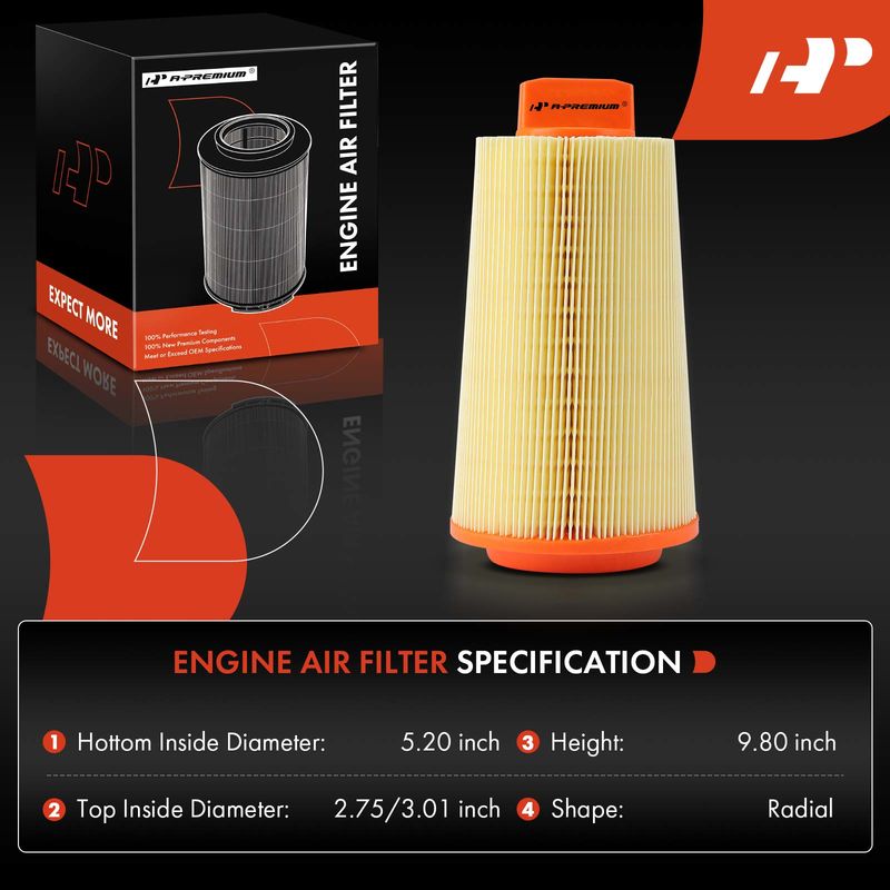 Engine Air Filter for Mercedes-Benz W203 C230 2003-2005 L4 1.8L
