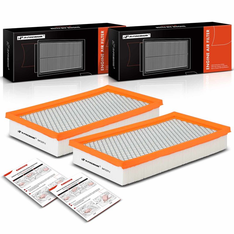 2x Engine Air Filter for Ford E-350 E-450 Super Duty Econoline Super Duty 7.3L