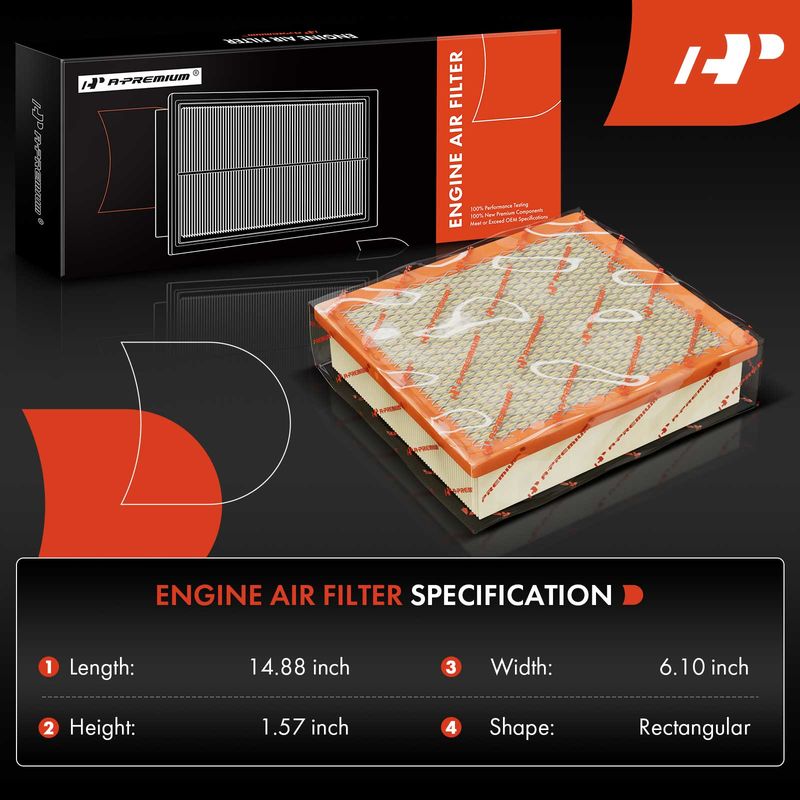 Engine Air Filter for Jaguar X-Type 2002-2008 3.0L 2.5L