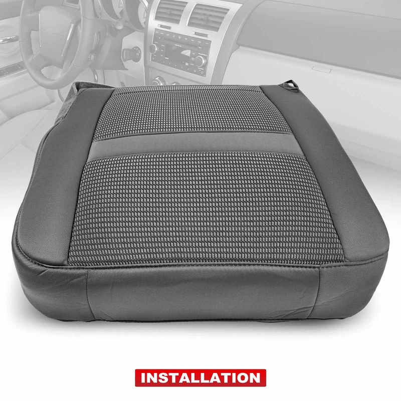 Front Driver Seat Cover for Dodge Ram 1500 2500 3500 2004-2005 Black
