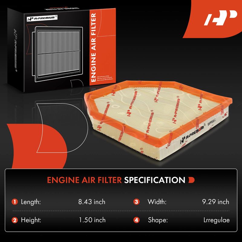 2x Left & Right Engine Air Filter for BMW M2 19-21 M3 15-18 M4 M5 M6 Gran Coupe