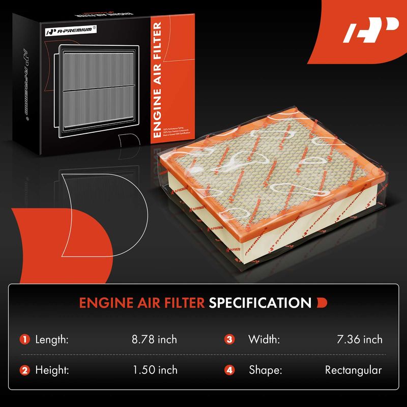 Front Engine Air Filter for Chrysler Sebring Cirrus Dodge Stratus Plymouth