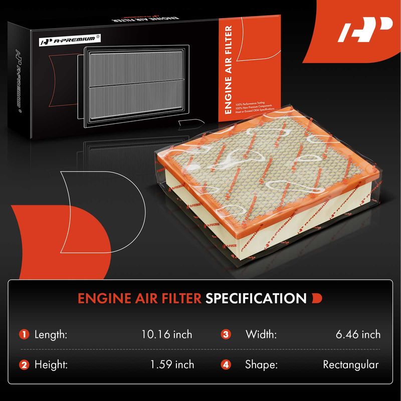 Engine Air Filter for Chevrolet HHR 2006-2011 L4 2.2L 2.4L